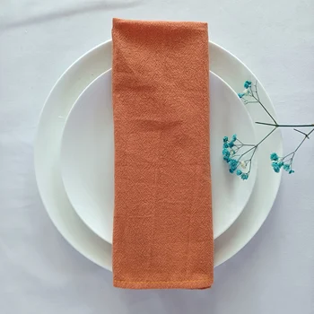 50 ADET Kullanımlık Düz Renk Pamuk Peçeteler, Mutfak Sofra Yıkanabilir Bez Placemats, yemek Masası Düğün Dekor Yemek Mat