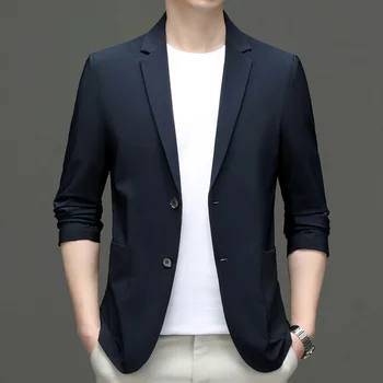 5852-2023 erkekler yeni Kore moda iş eğlence profesyonel ceket lüks stil takım elbise