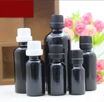 5ml siyah cam şişe uçucu yağ sıvı serum kompleksi kurtarma göz jeli serum sıvı nem cilt bakımı kozmetik ambalaj
