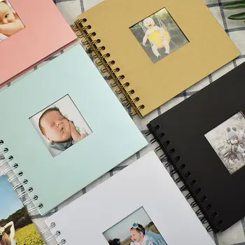 6 inç Bağlayıcı Photocards Tutucu Kağıt Fotoğraf Albümü Bebek Scrapbooking Dıy Çocuklar anı defteri Fotoğraflar İçin Toplamak Kitap Fotoğraf Depolama