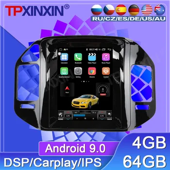 64G Mitsubishi Pajero İçin V73 V77 V68 V75 1997-2011 Android Araba Radyo Multimedya Oynatıcı GPS Navigasyon Tesla 10.4 