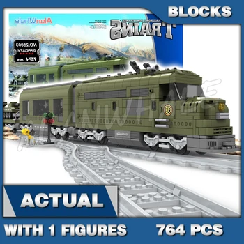 764 adet Şehir Trenler Santa Fe Süper Baş Kargo Demiryolu Motor Parçaları Traktör 25003 Yapı Taşları Setleri İle Uyumlu Model