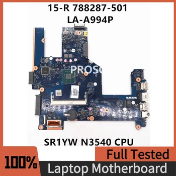 788287-001 788287-501 İçin Ücretsiz Kargo Anakart 15-R 15T-R 15-S Laptop Anakart ZSO50 LA-A994P SR1YW N3540 CPU %100 % Test Edilmiş