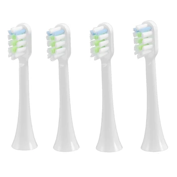 8 Adet Yedek Diş Fırçası Kafaları Xiaomi SOOCAS V1X3/X3U X1/X3 / X5 Elektrikli Diş Fırçası Kafaları Beyaz