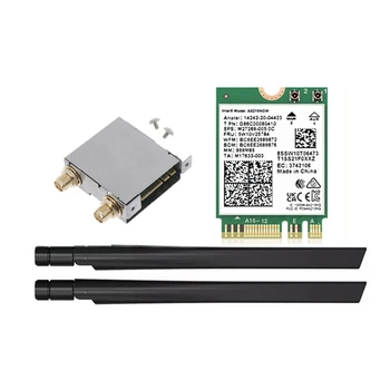 896F Ağ Kartı WiFi 6E AX210NGW Mini PCI-E Wıfı6e Kartı Bluetooth uyumlu 5.2 AX210 Kablosuz Adaptör 5374Mbps Hızlı-