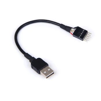 9 pin Erkek Harici USB A Erkek PC Anakart Dahili Veri Uzatma Kablosu