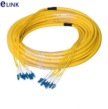 90 m 12 çekirdek fiber patchcord SM birlikte jumper LC SC FC ST şube kablo 2.0 mm Tekli optik fiber yama kurşun 12C paket
