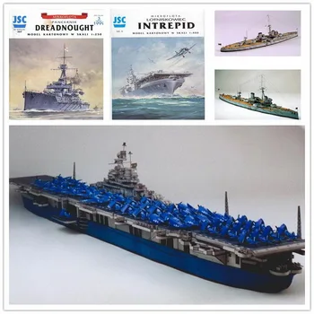 ABD Korkusuz Uçak Gemisi 3D Kağıt Modeli Sınıf Aegis Destroyer Savaş Gemisi Oyuncak Kağıt Sanatı