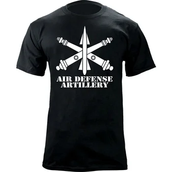 ABD Ordusu Hava Savunma Şubesi Amblemi Çapraz Toplar Grafik Veteran Tişört. Yaz Pamuk O-boyun kısa kollu erkek tişört Yeni