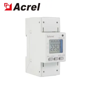 Acrel ADL200-K 10 (80)Bir Din Raylı Tek Fazlı Çift Kaynaklı Elektrik Güç Monitörü Dijital Enerji Ölçer