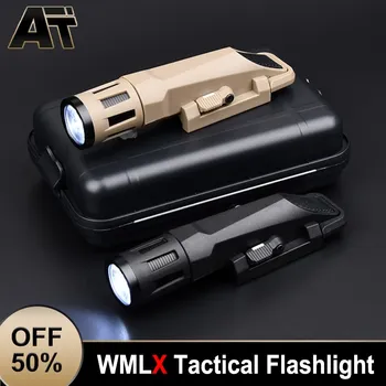 Airsoft WML-X WMLX Gen2 Wadsn Taktik Tabanca Tabanca Avcılık Silah El feneri Led çakarlı lamba Apl Fit Tüfek 20mm Ray Glock 17 19