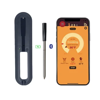 Akıllı Bluetooth BARBEKÜ Termometre mobil uygulama Su Geçirmez et termometresi Fırın Gıda BARBEKÜ Termometre