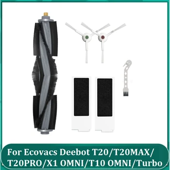 Ana Yan Fırçası Hepa Filtre Ecovacs Deebot İçin T20 / T20MAX / T20PRO / X1 OMNI / T10 Omnı / Turbo Elektrikli Süpürge Aksesuarları