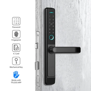 Anahtarsız Güvenlik TTlock App Bluetooth echadura eletronica dijital Parmak İzi Akıllı Kilit Ev Daire Ofis