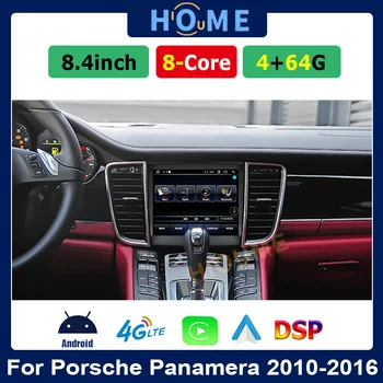 Android 10 Carplay 8 Çekirdekli 4+64GB Araba Radyo 4G GPS Navigasyon Porsche Panamera 2010-2016 için IPS HD Ekran DSP carplay 4GLTE