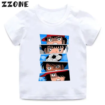 Anime Kaptan Tsubasa Le Petit Futbolcusu Baskı Çocuk T-Shirt Komik Kız Giysileri Bebek Erkek T shirt Yaz Çocuk Üstleri, ooo2309