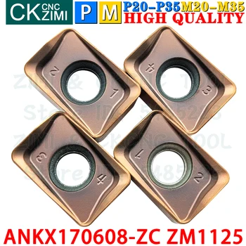 ANKX170608-ZC ZM1125 ANKX 170608 ZC Karbür Uçlar Omuz Freze Uçları Araçları ANKX CNC Metal torna Endekslenebilir Kesme Aletleri