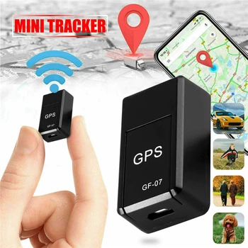 Anti-kayıp Mini Locat Tracker GF - 07 otomobil araç GPRS Kişi evcil hayvan takip cihazı Bulucu Gerçek Zamanlı Doğru İzleme GPS, Kayıt, Monitör