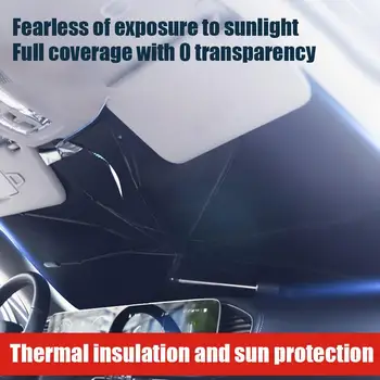 Araba Güneş Gölge araç ön camı Şemsiye Otomatik Ön Cam Katlanabilir Güneşlik Kapakları Araba şemsiyesi Koruyucu Araba Aksesuarları