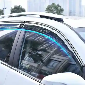 Araba Pencere Rüzgar Deflector Tente Kalkanı Yağmur Güneş rüzgar barınakları Oto Aksesuarları İçin Fit Nissan X-Trail T32 2014-2020
