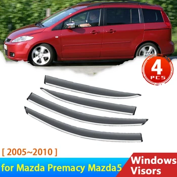 Araba Pencere Siperliği Mazda Premacy için 2005~2010 Mazda5 Ford i-max Aksesuarları Rüzgar Deflector Yağmur Kaş Muhafızları Otomatik Tente Döşeme
