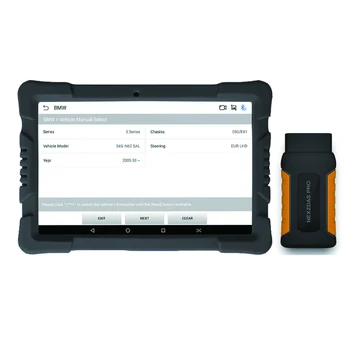 Araba tarayıcı obd2 teşhis aracı Benzinli NexzDAS PRO ile 9.6 inç Tablet araba makinesi