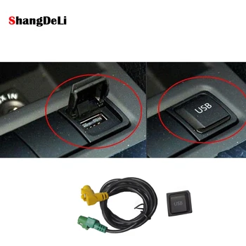 Araba USB AUX Anahtarı Kablo Demeti Ses Adaptörü RCD510 RNS315 VW Golf 6 İçin MK6 Passat B6 B7 Jetta 5 İçin MK5 CC
