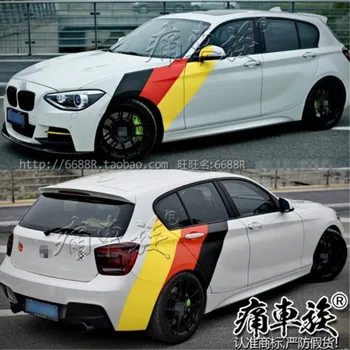Araba çıkartmaları BMW 1 Serisi 116i 118i X1 araba vücut görünümü kişiselleştirilmiş özel moda spor yarış çıkartma aksesuarları