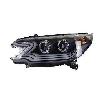 Araba Ön Far CR-V Farlar 2012-2014 LED Far Şekillendirici Dinamik Dönüş Sinyali Lens Otomotiv Aksesuarları Montaj