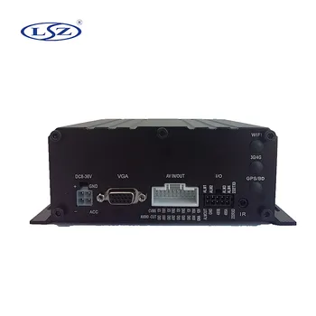Araç CCTV sistemi için 1080P MDVR 2TB HDD destekli 4CH Mobil DVR