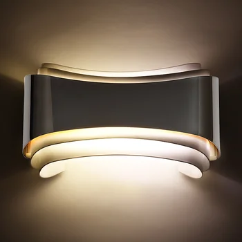 Avrupa modern kısa moda oturma odası paslanmaz duvar lambası arka plan duvar yatak aydınlatma kaliteli lüks 5W led duvar ışık