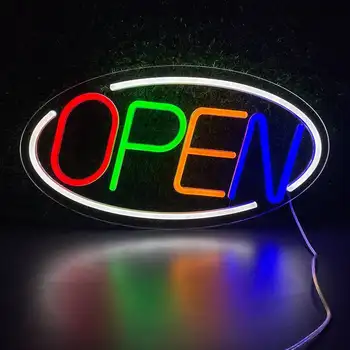 Açık Neon LED İşaretleri İş Mağaza Açık Neon Burcu ışık reklam ışık alışveriş Neon İş Mağaza Billboard Barlar Kahve