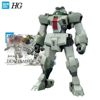 Bandai Hakiki Gundam Modeli Garaj Seti HG Serisi 1/144 DEMİ EĞİTMEN Gundam Anime aksiyon figürü oyuncakları Boys için Koleksiyon Oyuncak