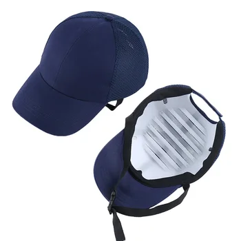 Baret İş Giysisi İçin Kafa Koruma Üst 6 Delik Yumru Şapka İş emniyet kaskı ABS İç kabuk beyzbol şapkası Tarzı Koruyucu