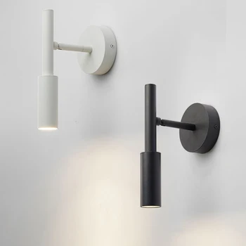 Basit duvar ışıkları LED spot ayarlanabilir Başucu Lambası İskandinav tarzı okuma lambası duvar yatak odası için lamba arka Plan luminária