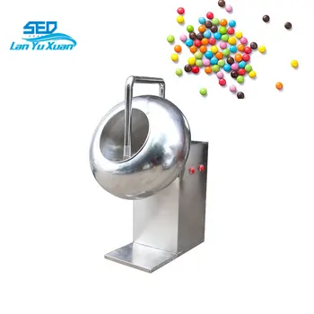 Basit Tohum Fıstık Çikolata Kaplama Makinesi Şeker Şeker kaplama tavası Makinesi