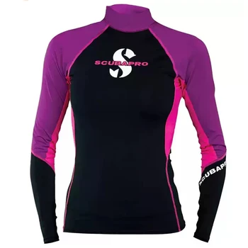 Bayan Uzun Kollu Döküntü Guard Sörf Uv Güneş Koruma dalgıç kıyafeti Yüzme Sıkı Gömlek Spor Giyim Rashguard Önlemek Denizanası