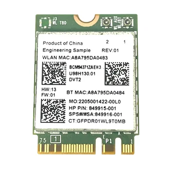 BCM94371ZAE Kablosuz Ağ Kartı 2.4 G / 5G Çift Bantlı 1167M Bluetooth 4.1 Masaüstü Dizüstü Kablosuz Wifi Modülü 802.11 AC