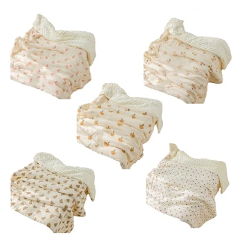 Bebek Kundak Battaniye Krep Pamuk Bebek Arabası Wrap Beşik Yorgan Yatıştırıcı Havlu