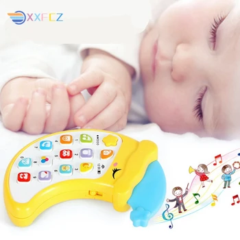 Bebek Müzik Cep Telefonu Oyuncaklar Yumuşak Diş Kaşıyıcı Bite Bebek Erken Eğitim Erkek Kız Oyuncak 6-12 Ay Yeğeni Hediye Hafif Müzik Oyuncaklar