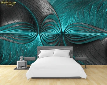 beibehang Oturma Odası Yatak Odası Duvar Kağıdı 3D Modern Turkuaz Yeşil Duvar Özel Fotoğraf Duvar Kağıdı Duvar duvar kağıtları ev dekor
