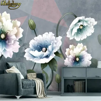beibehang özel duvar kağıdı Vintage çiçek takı duvar kağıtları oturma odası dekorasyon için TV arka plan 3D duvar kağıtları ev dekor
