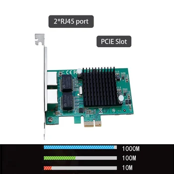 Bilgisayar aksesuarı Hızlı Ethernet RJ-45 LAN kartı PCI Express Sunucu lan kartı oyunu PCIe Gigabit Ağ Kartı oyun adaptif