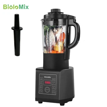 BioloMix BPA Ücretsiz 1.75 L Cam Kavanoz Blender Mikser mutfak robotu ısıtma fonksiyonu ile Çorba Makinesi 8 Önceden programlanmış