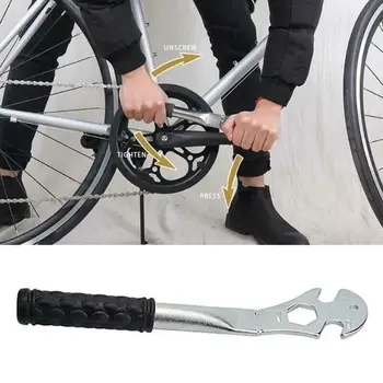 Bisiklet Parçaları Anti-Skid Uzun Saplı MTB Yol Bisikleti Kurulum Anahtarı Onarım Aracı Bisiklet Anahtarı Bisiklet Pedalı Anahtarı
