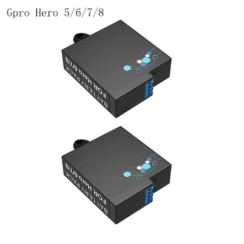 BİNPAİ Pil 1800/2000 mAh GoPro Hero 5-10 İçin Pil Hızlı Şarj Kutusu TF Kart Depolama GoPro Hero 10 9 Aksesuarları 2023