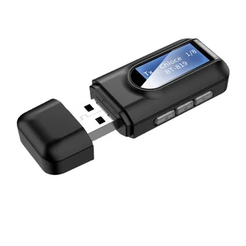 Bluetooth Verici Alıcı Araba İki-in-One Yeni RT11 Ekran ile 5.0 USB Bluetooth Ses Dönüştürücü