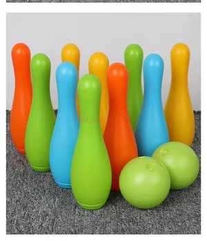 Bowling topu oyuncaklar çocuklar için, dokunsal topu duyusal eğitim, plastik top kapalı ev ebeveyn-çocuk spor