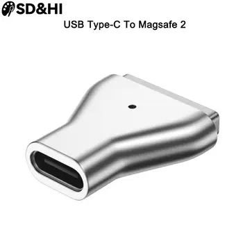 C tipi Manyetik USB PD Adaptörü Magsafe 2 için MacBook Pro İçin Fiş Dönüştürücü USB C Dişi Hızlı şarj adaptörü