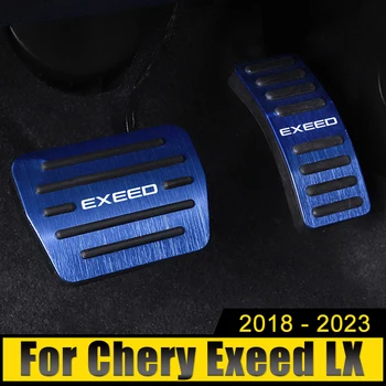 Chery Exeed için LX ET-ı 2018 2019 2020 2021 2022 2023 2024 Alüminyum Araba Yakıt Hızlandırıcı Fren Pedalları Kapak Kaymaz Kılıf Pedleri